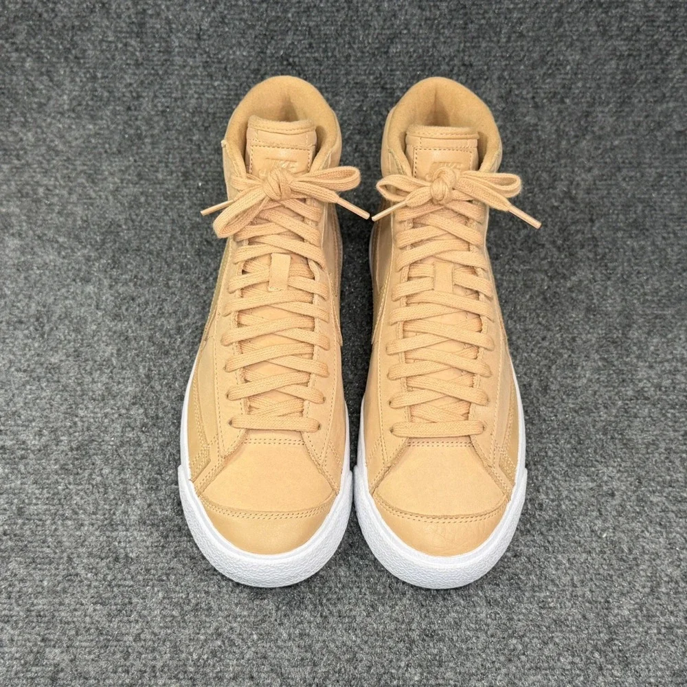 Nike‎ Blazer Mid Premium Sneakers Women's 10 Vachetta Tan Leather Retro Athletic